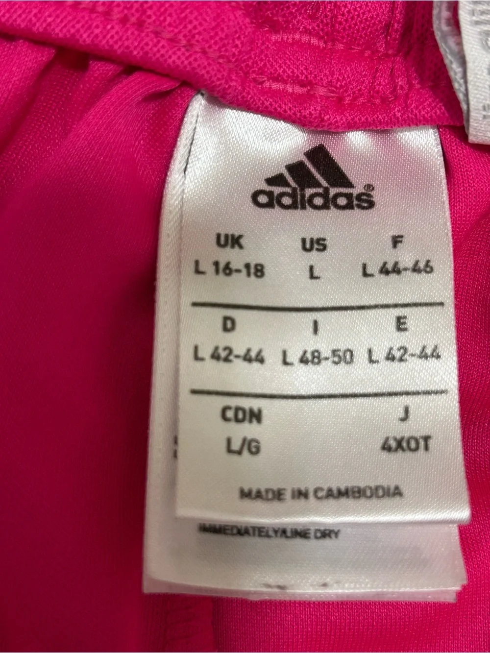 Adidas Women's Size L/G Athletic Shorts Pink Training